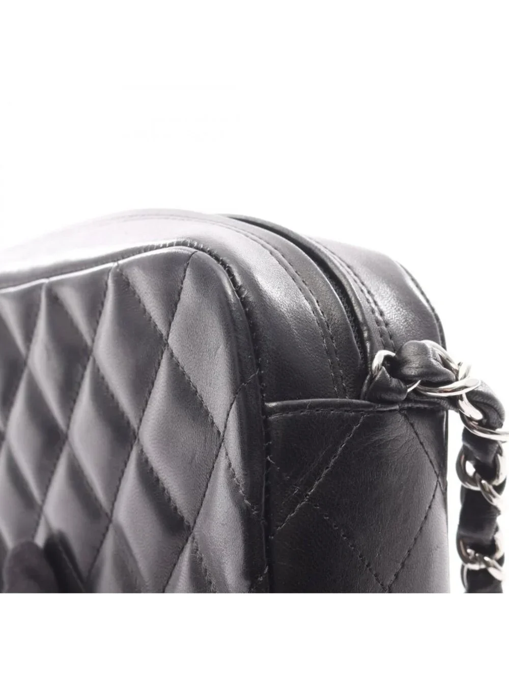 Chanel Shoulder Bag Quilted Black Lambskin